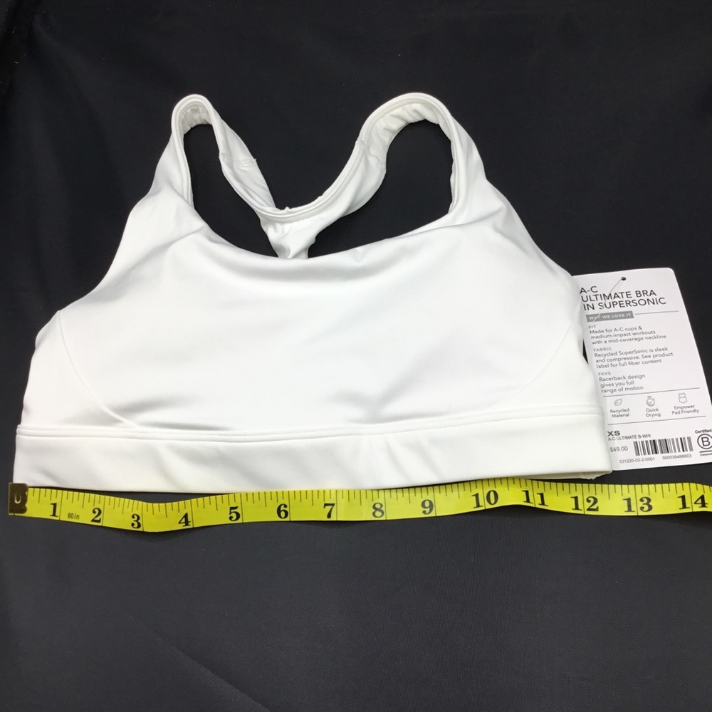 NWT Athleta Ultimate Sports Bra SuperSonic white - Picture 9 of 12